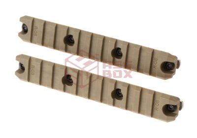 Amoeba 5 Inch M-LOK Plastic Rail 2-Pack Dark Earth - obrazek 3