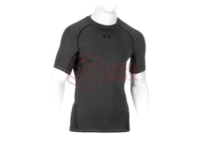 Under Armour UA HeatGear Compression Tee Carbon Heather 2XL - obrazek 3