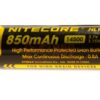 Nitecore NL1485 14500 Battery 3.7V 850mAh OD-TM-10847100000 27342 NL1485 asgbox.pl