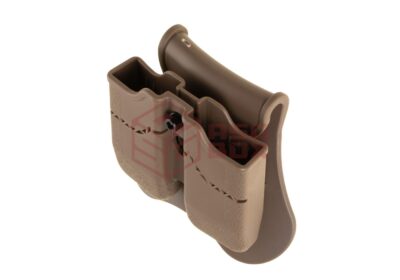Amomax Double Mag Pouch für WE / KJW / KWA / TM 1911 Dark Earth - obrazek 3