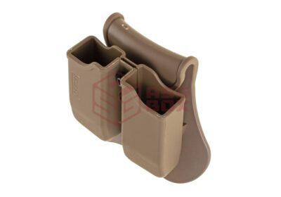 Amomax Double Mag Pouch für P226 / M9 / CZ P-09 Dark Earth - obrazek 3