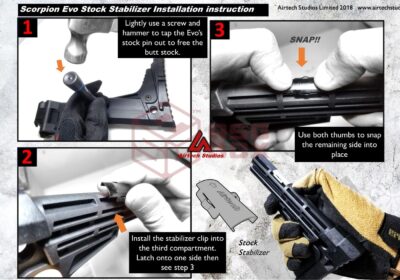 Airtech Studios SSU Stock Stabilizer Unit Scorpion Evo 3 A1 Black - obrazek 4