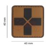 JTG Red Cross Rubber Patch 40mm Coyote OD-TM-10864130100 27841 asgbox.pl