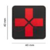 JTG Red Cross Rubber Patch 40mm Blackmedic OD-TM-10864150500 27839 asgbox.pl