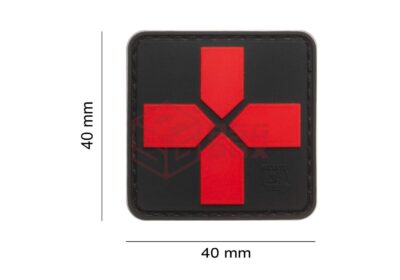 JTG Red Cross Rubber Patch 40mm Blackmedic - obrazek 4