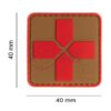 JTG Red Cross Rubber Patch 40mm Coyote Red OD-TM-10864150600 27842 asgbox.pl