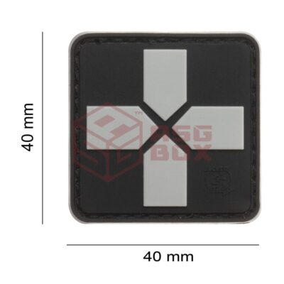 Alternative view of JTG Red Cross Rubber Patch 40mm SWAT