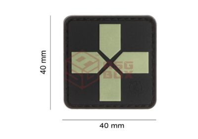 JTG Red Cross Rubber Patch 40mm Glow - obrazek 5