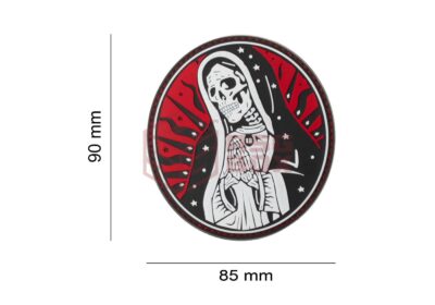 JTG Santa Muerte Rubber Patch Red Sky - obrazek 3