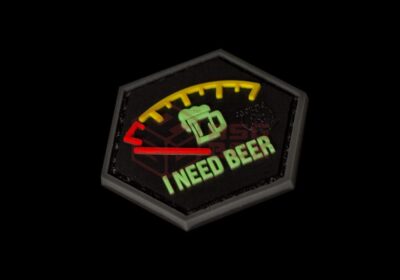 JTG I need Beer Rubber Patch Red - obrazek 4