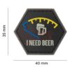 JTG I need Beer Rubber Patch Blue OD-TM-10864770000 27851 asgbox.pl