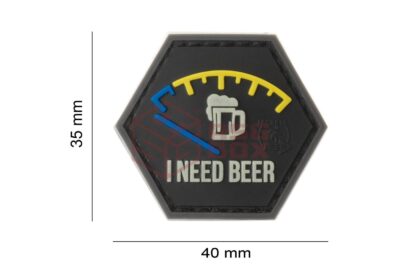 JTG I need Beer Rubber Patch Blue - obrazek 5