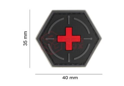 JTG Tactical Medic Rubber Patch Blackmedic - obrazek 4