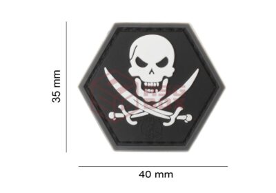 JTG No Fear Pirate Rubber Patch SWAT - obrazek 4