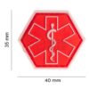 JTG Paramedic Hexagon Rubber Patch Red OD-TM-10866203500 27872 asgbox.pl