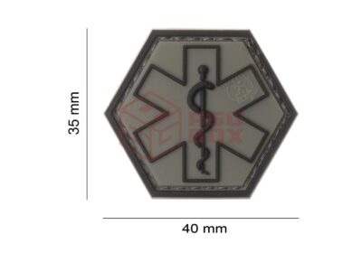 JTG Paramedic Hexagon Rubber Patch Ranger Green - obrazek 4