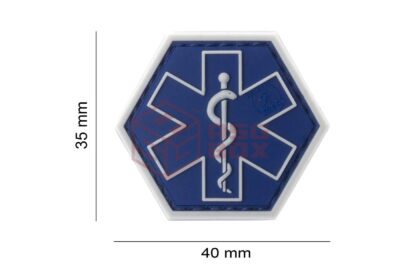JTG Paramedic Hexagon Rubber Patch Blue - obrazek 4