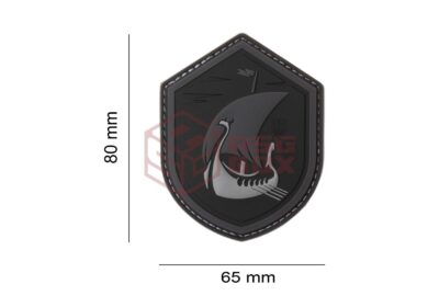 JTG Viking Dragonboat Rubber Patch Blackops - obrazek 3