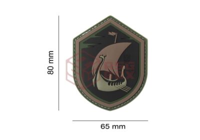 JTG Viking Dragonboat Rubber Patch Green - obrazek 3