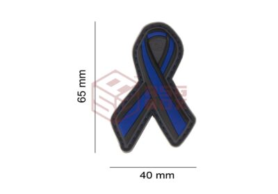 JTG Thin Blue Line Ribbon Rubber Patch Multicolor - obrazek 4