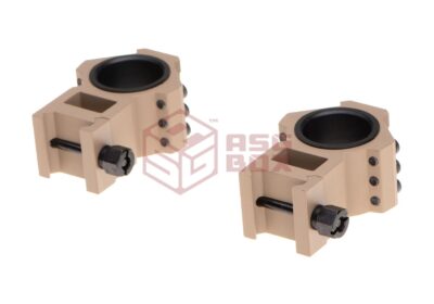 Aim-O Top Rail 25.4mm / 30mm Mount Rings Desert - obrazek 3