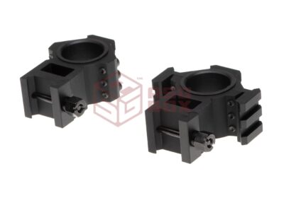 Aim-O Tri-Side Rail 25.4mm / 30mm Mount Rings Black - obrazek 3