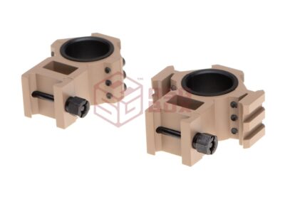 Aim-O Tri-Side Rail 25.4mm / 30mm Mount Rings Desert - obrazek 3