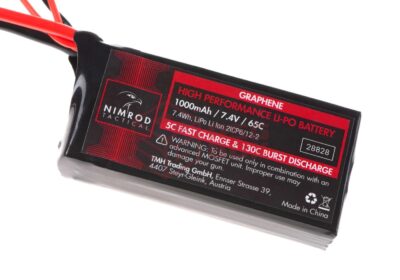 Nimrod Lipo 7.4V 1000mAh 65C Graphene PEQ Type Black - obrazek 3
