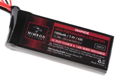 Nimrod Lipo 7.4V 1500mAh 65C Graphene Mini Type T-Plug - obrazek 3