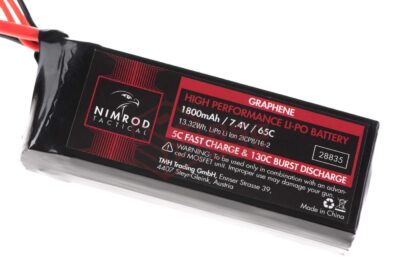 Nimrod Lipo 7.4V 1800mAh 65C Graphene Mini Type T-Plug - obrazek 3