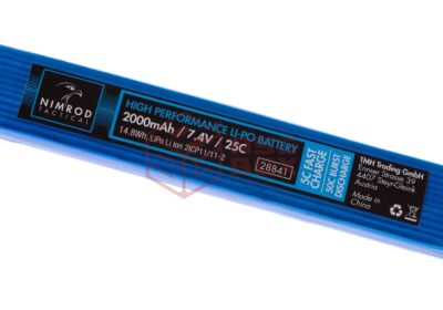 Nimrod Lipo 7.4V 2000mAh 25C Twin Type T-Plug Blue - obrazek 3
