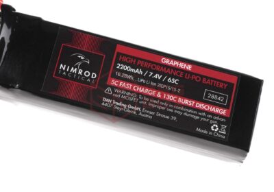 Nimrod Lipo 7.4V 2200mAh 65C Graphene Large Type - obrazek 3