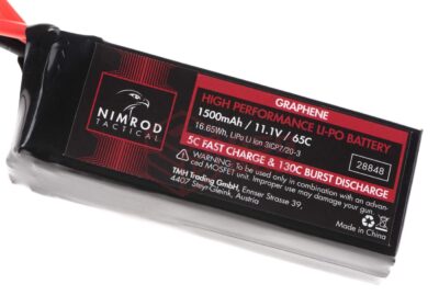 Nimrod Lipo 11.1V 1500mAh 65C Graphene Mini Type Black - obrazek 3