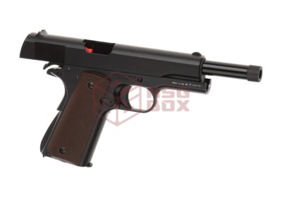 KJ Works M1911 TBC Full Metal GBB Black - obrazek 3