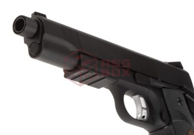 KJ Works M1911 MEU TBC Full Metal GBB Black - obrazek 4