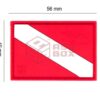 JTG Diver Down Flag Rubber Patch Multicolor OD-TM-10980450000 30028 asgbox.pl