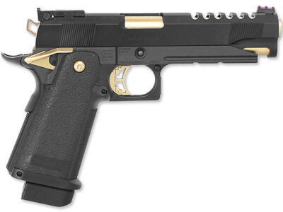 TM GBB gas pistol Hi-Capa 5.1 Gold Match - Black/Gold - obrazek 2