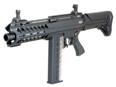 TM Automatic AEG Shotgun SGR-12, 3-Shot - Black - obrazek 2