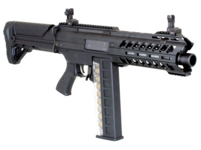 TM Automatic AEG Shotgun SGR-12, 3-Shot - Black - obrazek 3