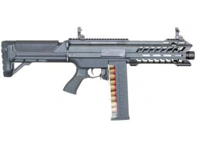 TM Automatic AEG Shotgun SGR-12, 3-Shot - Black - obrazek 4