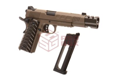 KJ Works KP-16 Full Metal Co2 Tan - obrazek 4