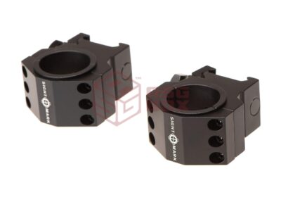 Sightmark 30mm / 25.4mm Tactical Mounting Rings - Medium Height Black - obrazek 4