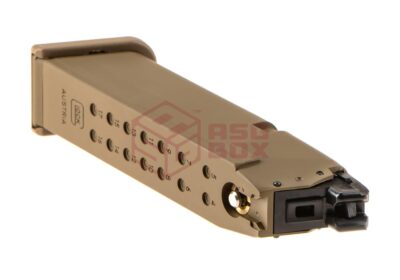 Glock Magazine for Glock 19X Metal Version GBB Tan - obrazek 3