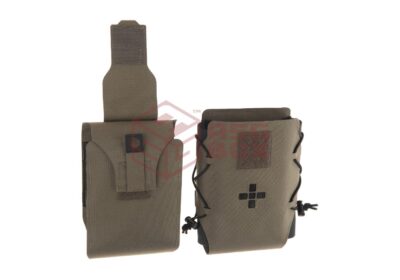 Warrior Laser Cut Large Horizontal Individual First Aid Kit Pouch Ranger Green - obrazek 3