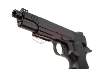 Army Armament M1911 Extended Full Metal GBB Black - obrazek 4
