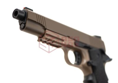 Army Armament M1911 Extended Full Metal GBB Desert - obrazek 4