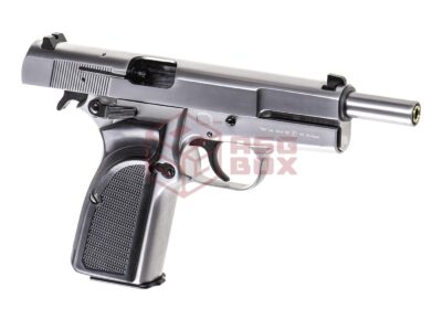 WE Hi-Power Mk3 Full Metal GBB Silver - obrazek 3