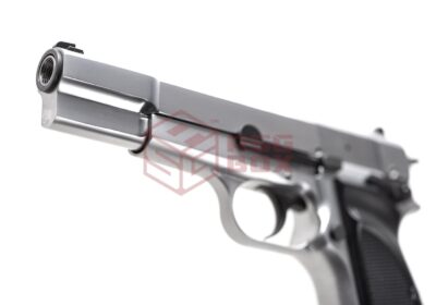 WE Hi-Power Mk3 Full Metal GBB Silver - obrazek 4