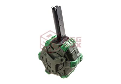 WE Drum Mag M1911 GBB 350rds Green - obrazek 3