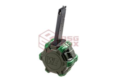 WE Drum Mag M1911 GBB 350rds Green - obrazek 4